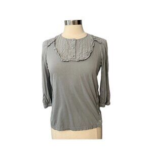 Chloe Blue Top Pintuck Lace Victorian Size 6